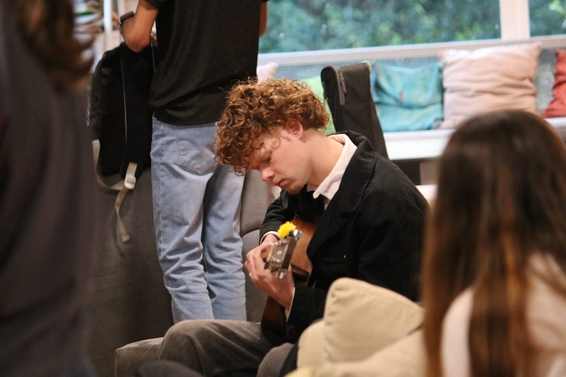 The audience leaning in during a set