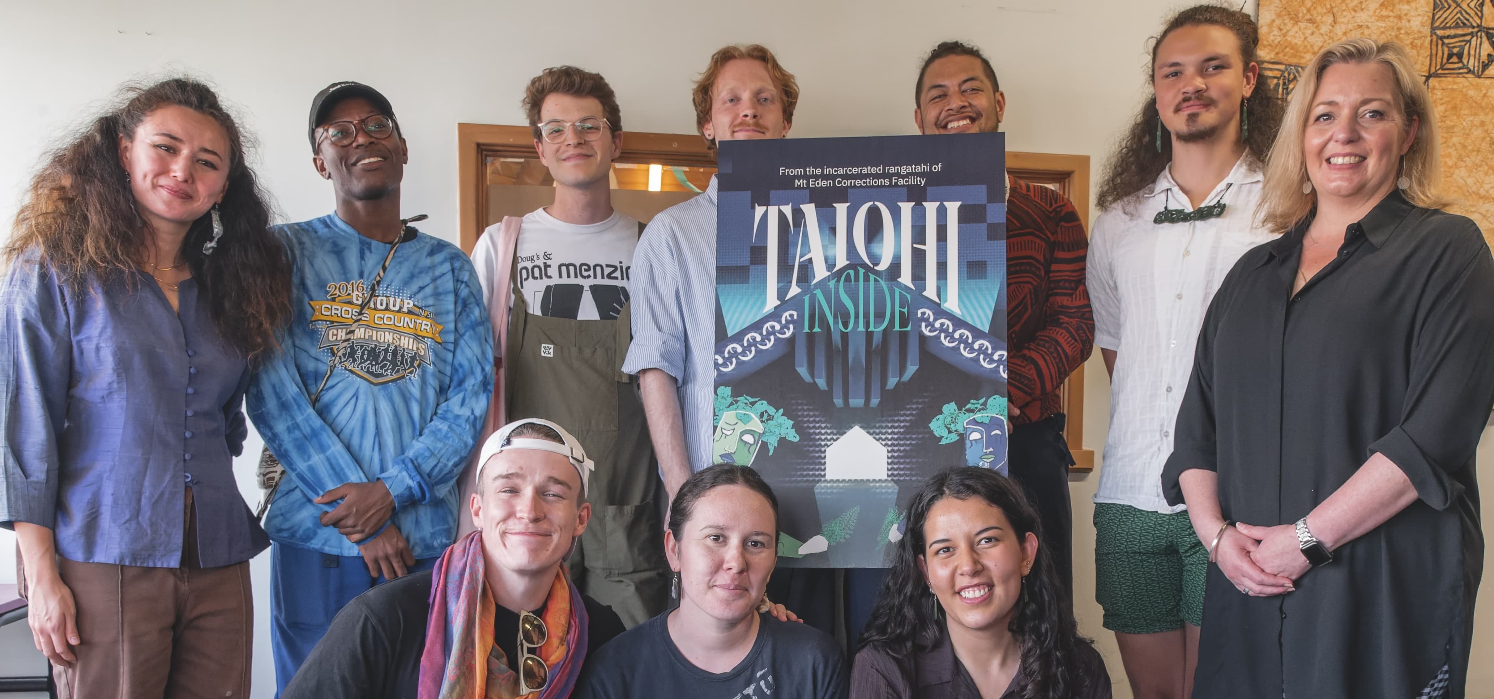 Te Kāhui team gathered for a wānanga