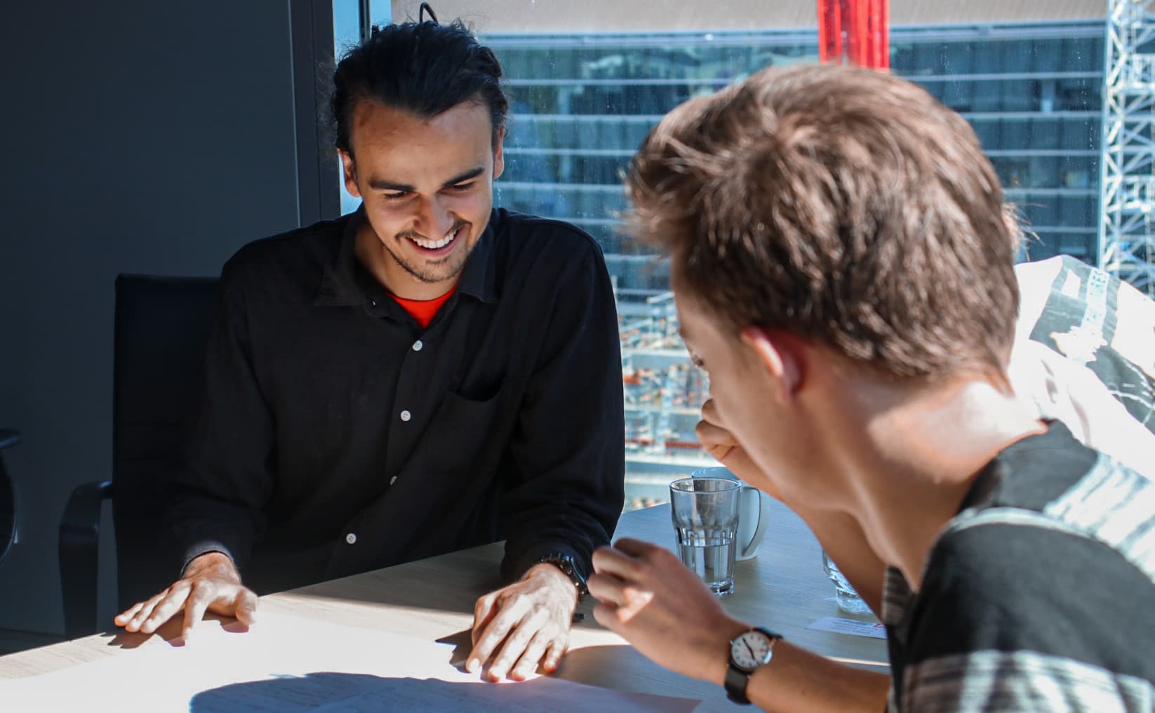 Young creatives planning a project together